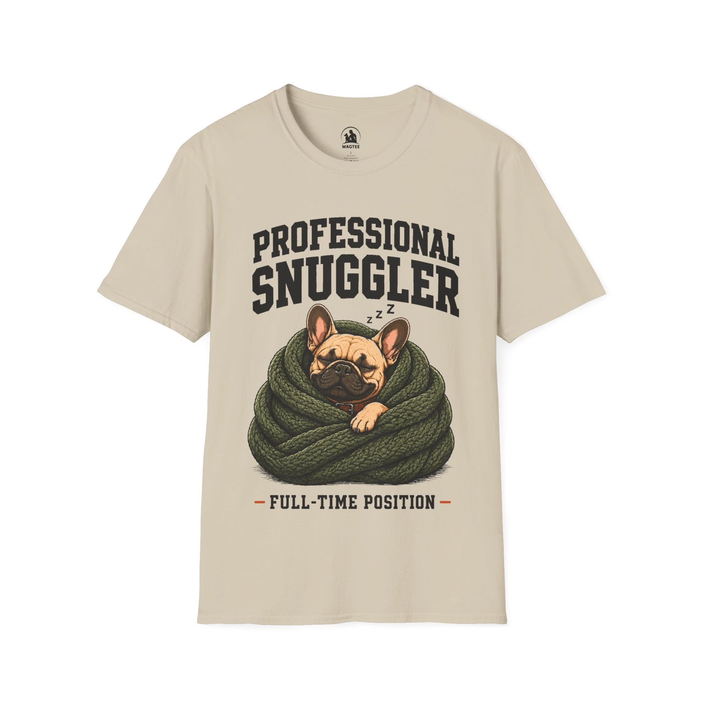 Frenchie professional snuggler