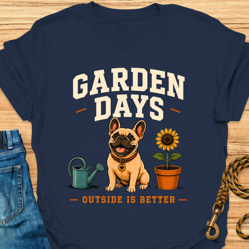 Frenchie garden days