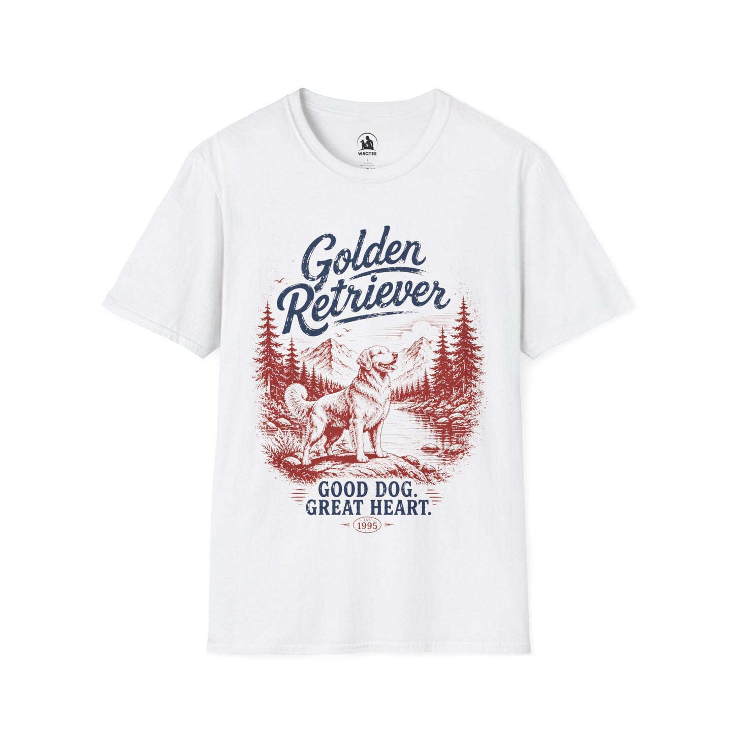 Golden retriever retro style
