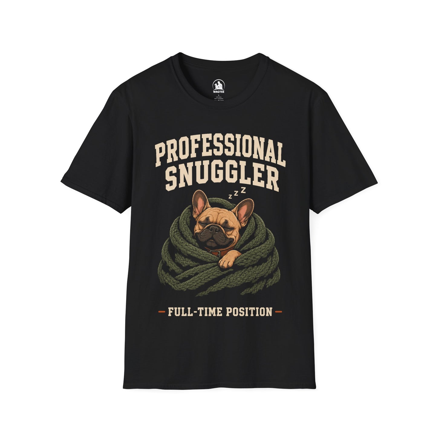 Frenchie professional snuggler