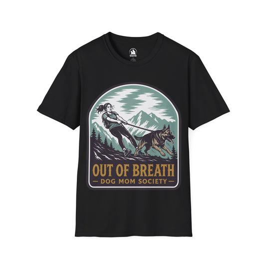 Out of breath dog mom