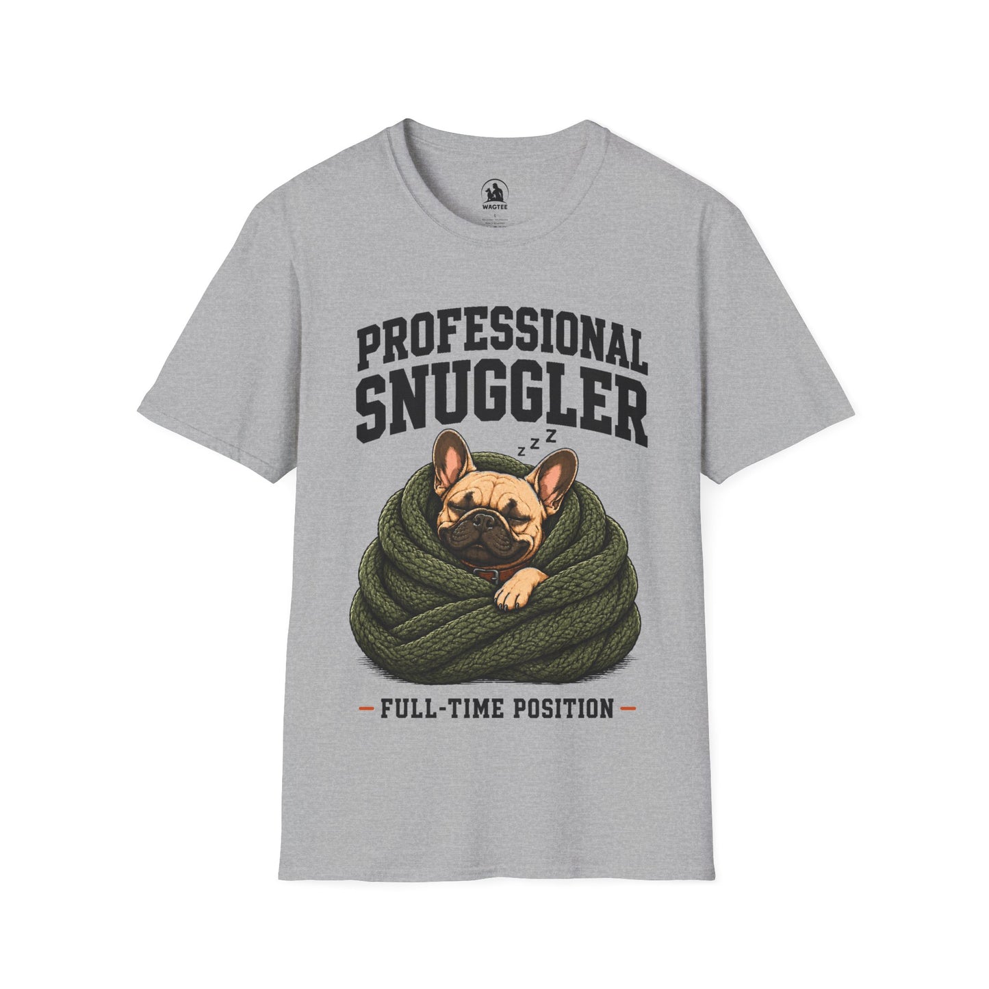 Frenchie professional snuggler