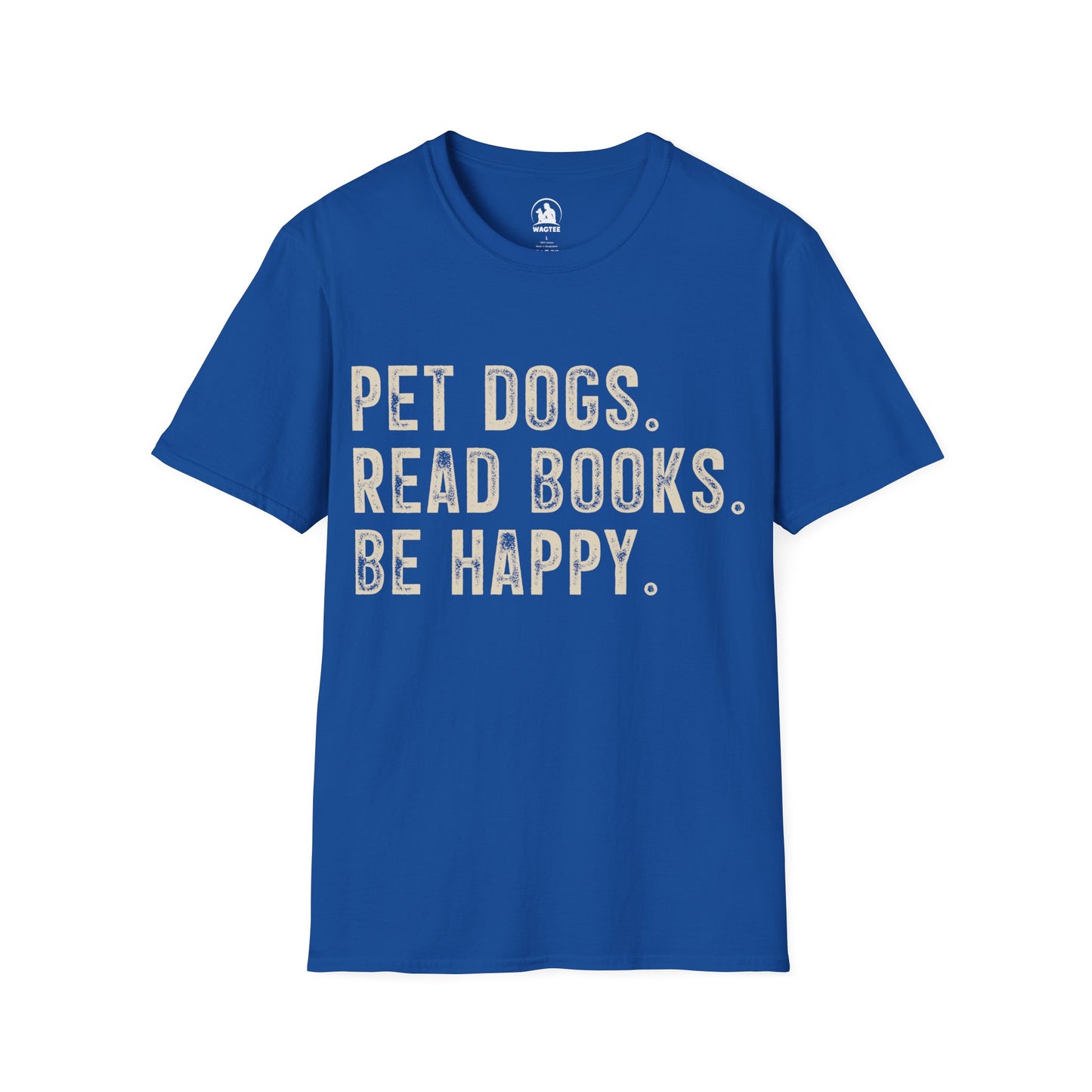 Pet dogs read books be happy