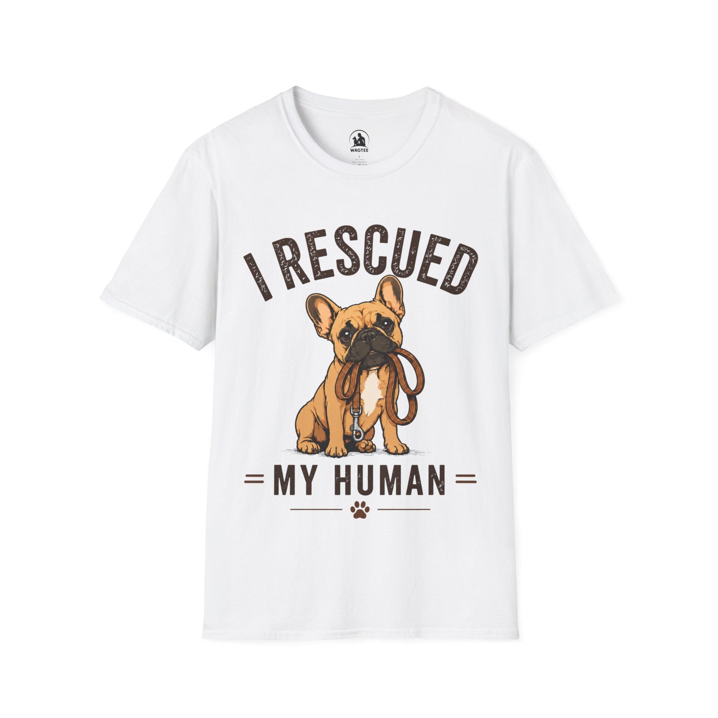Frenchie rescued human