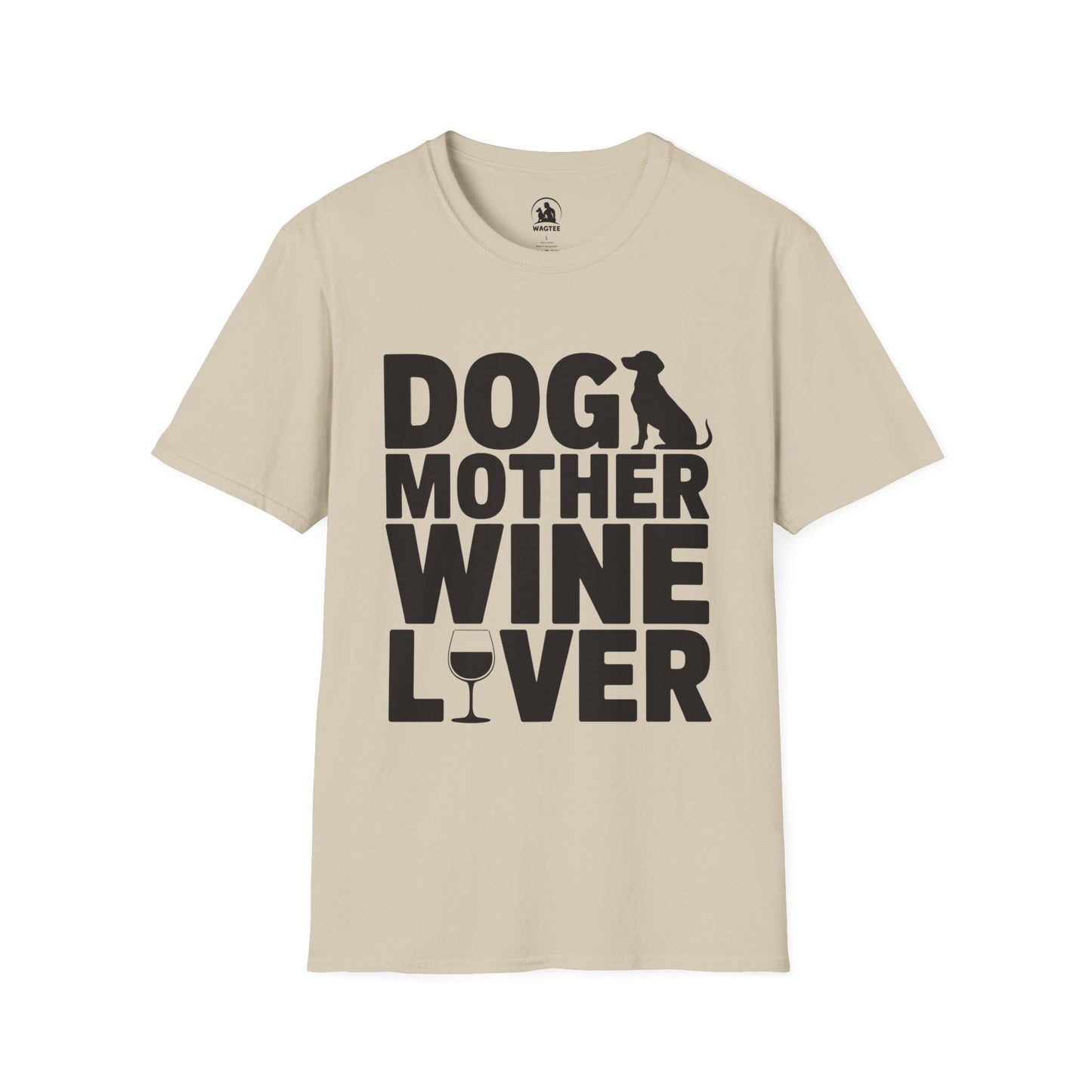 Dog mother wine lover