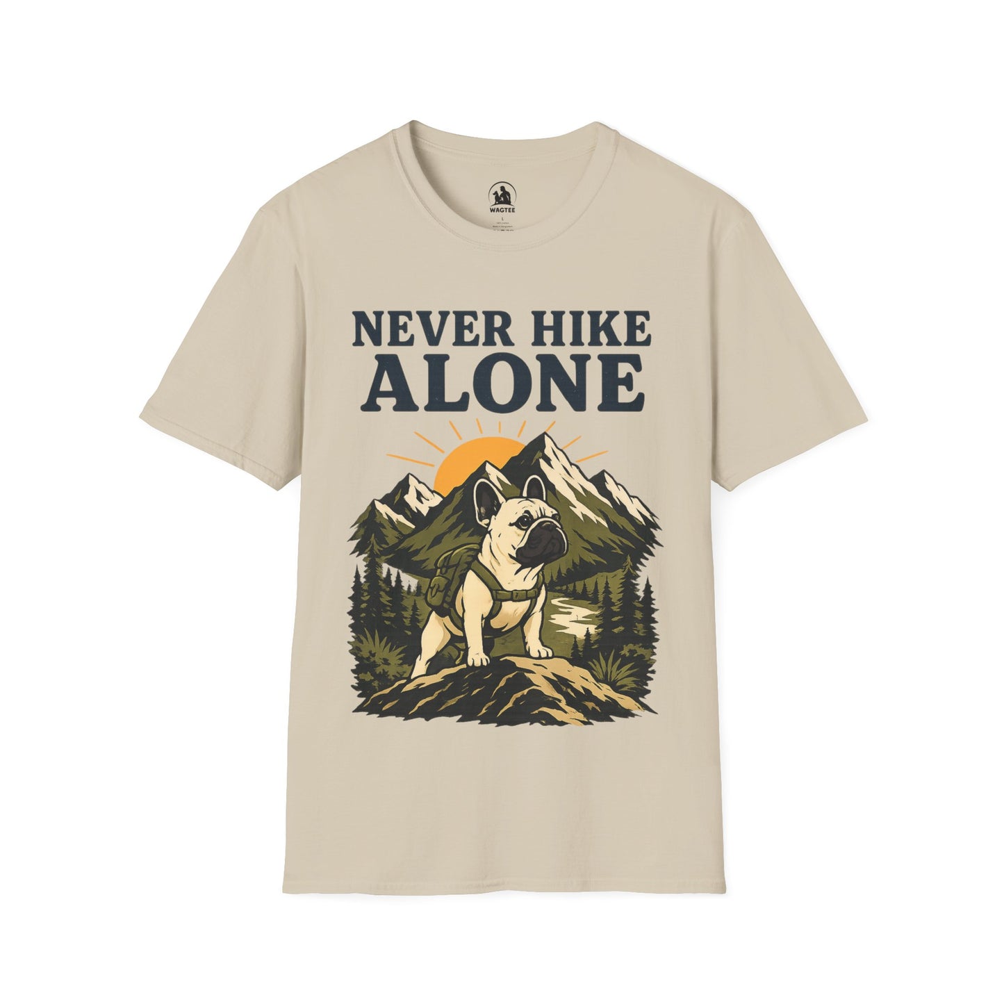 Frenchie never hike alone