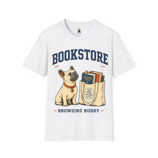 Frenchie bookstore buddy