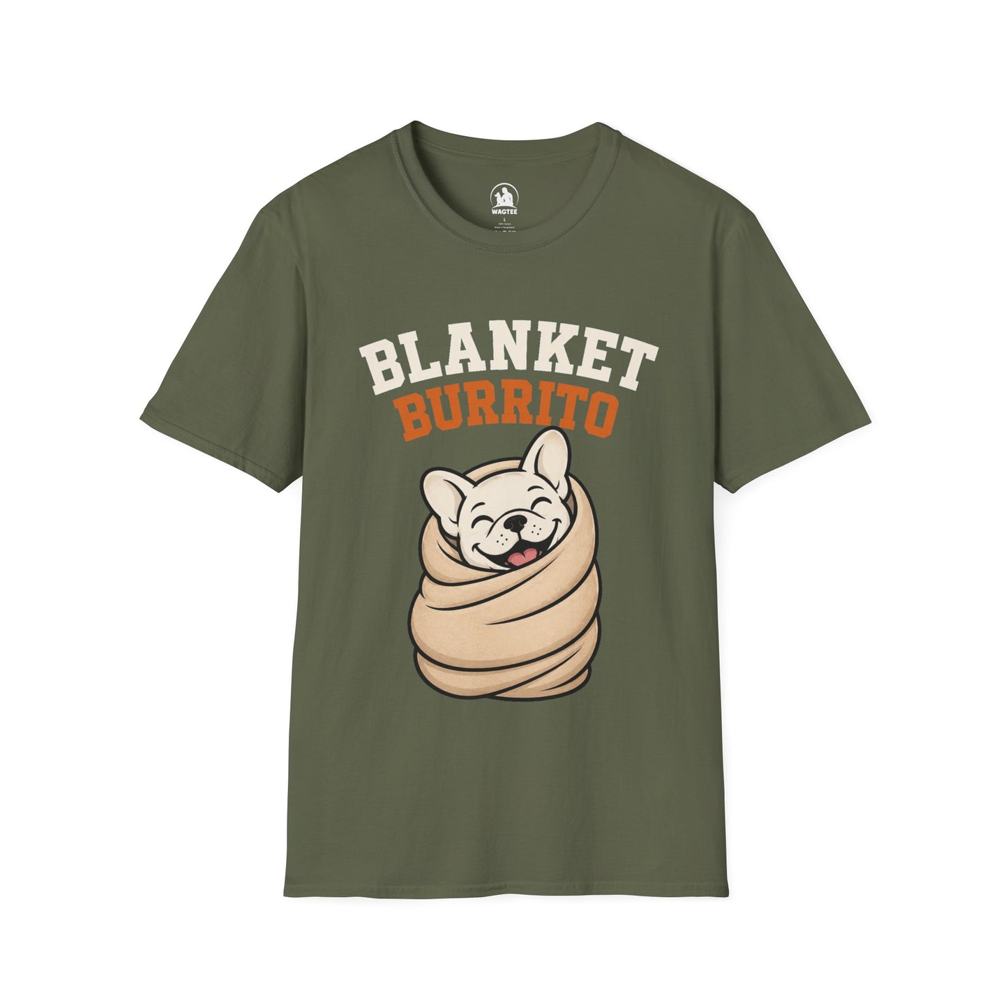 Frenchie blanket burrito