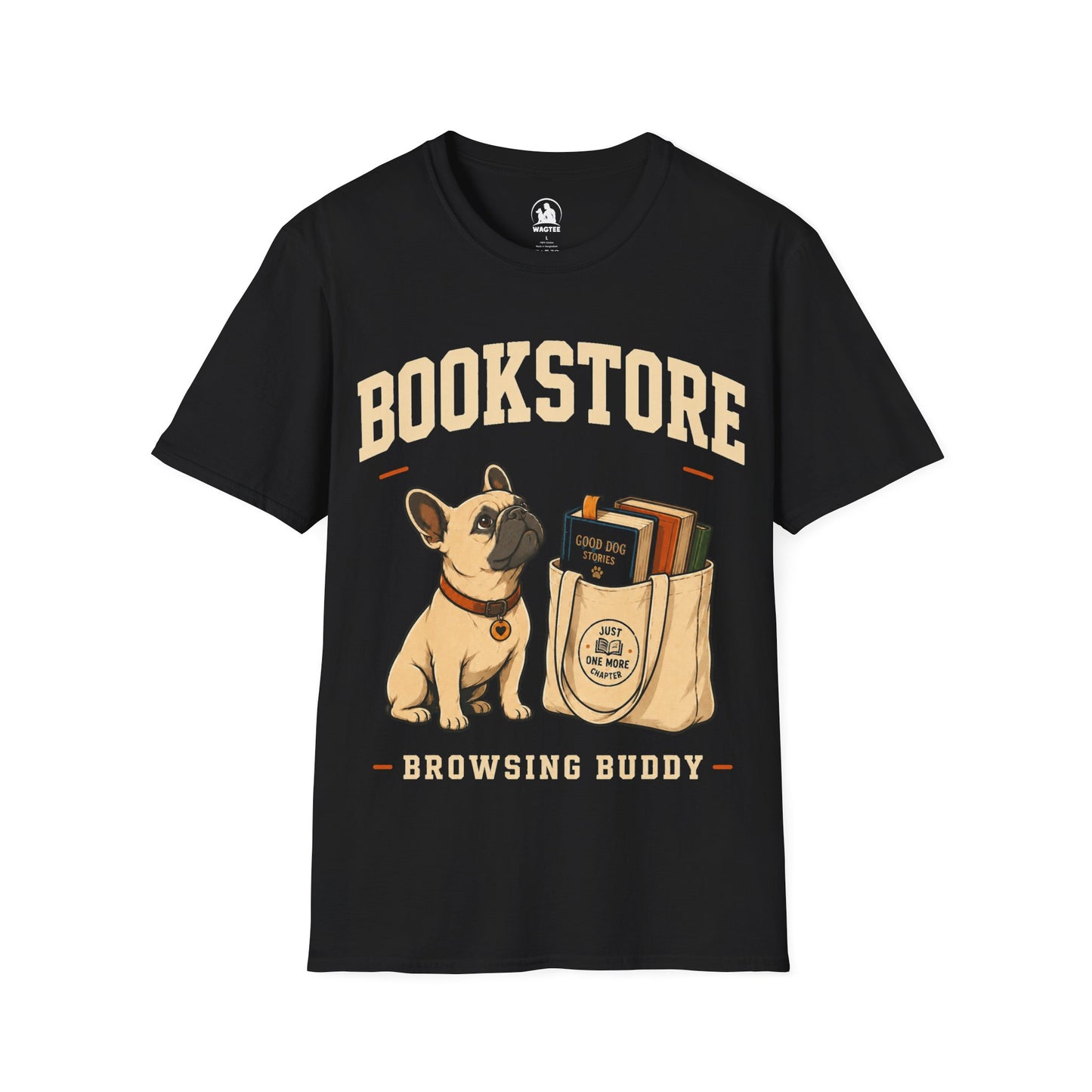 Frenchie bookstore buddy
