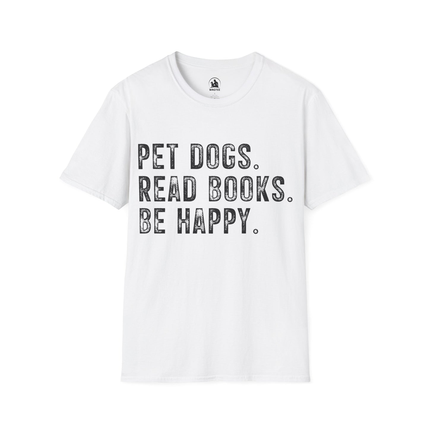 Pet dogs read books be happy