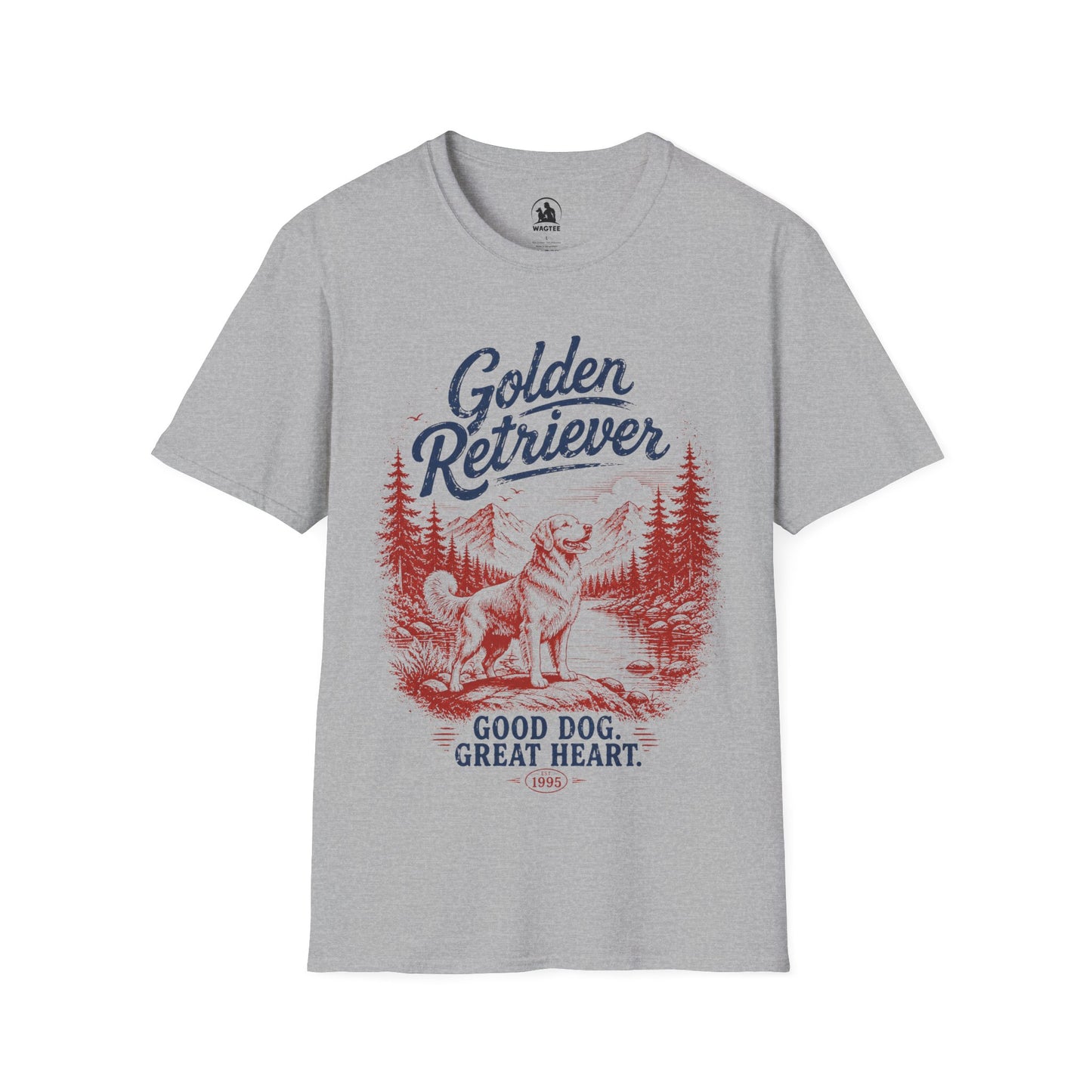 Golden retriever retro style