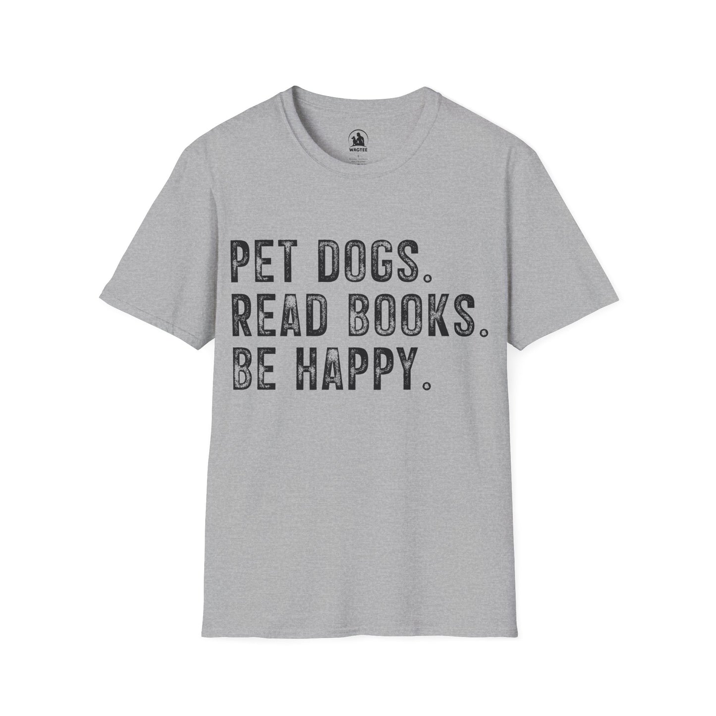 Pet dogs read books be happy