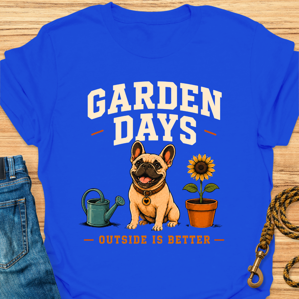 Frenchie garden days
