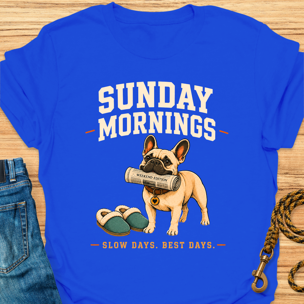 Frenchie Sunday mornings