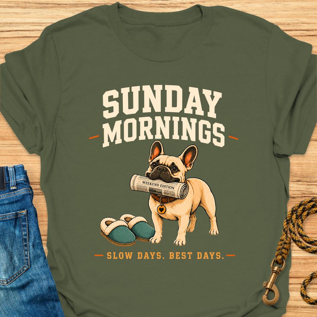 Frenchie Sunday mornings