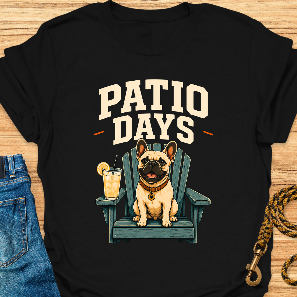 Frenchie patio days