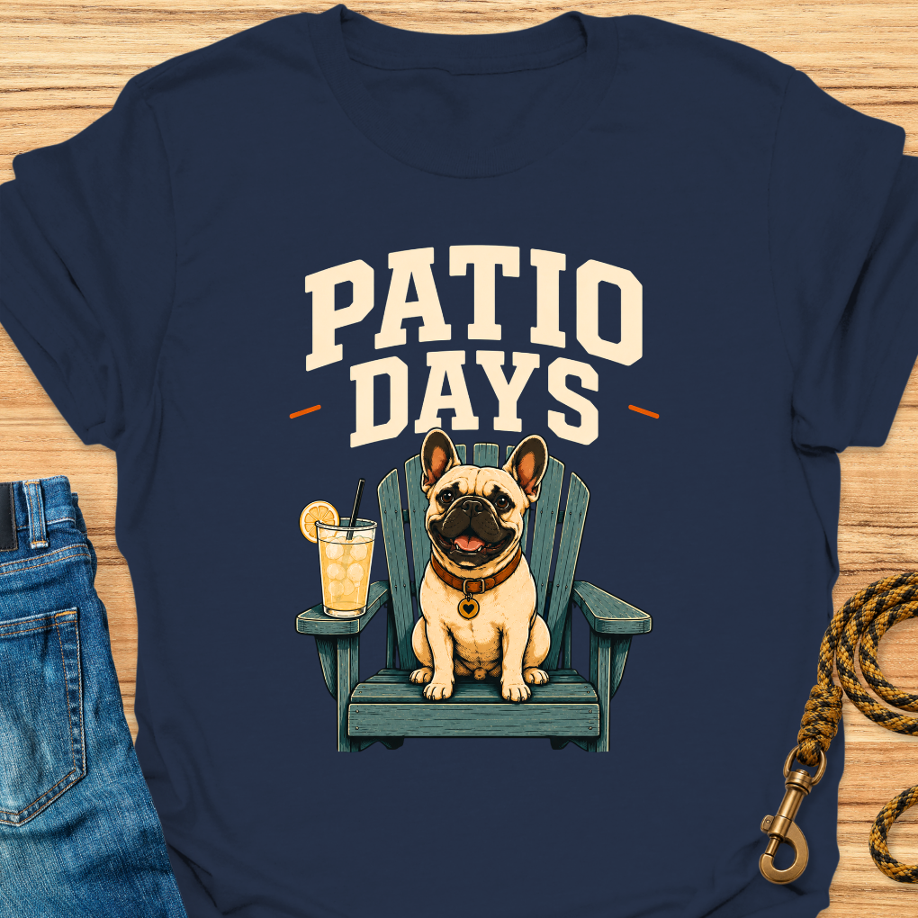 Frenchie patio days