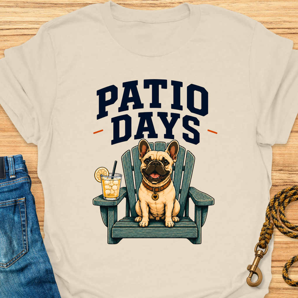 Frenchie patio days