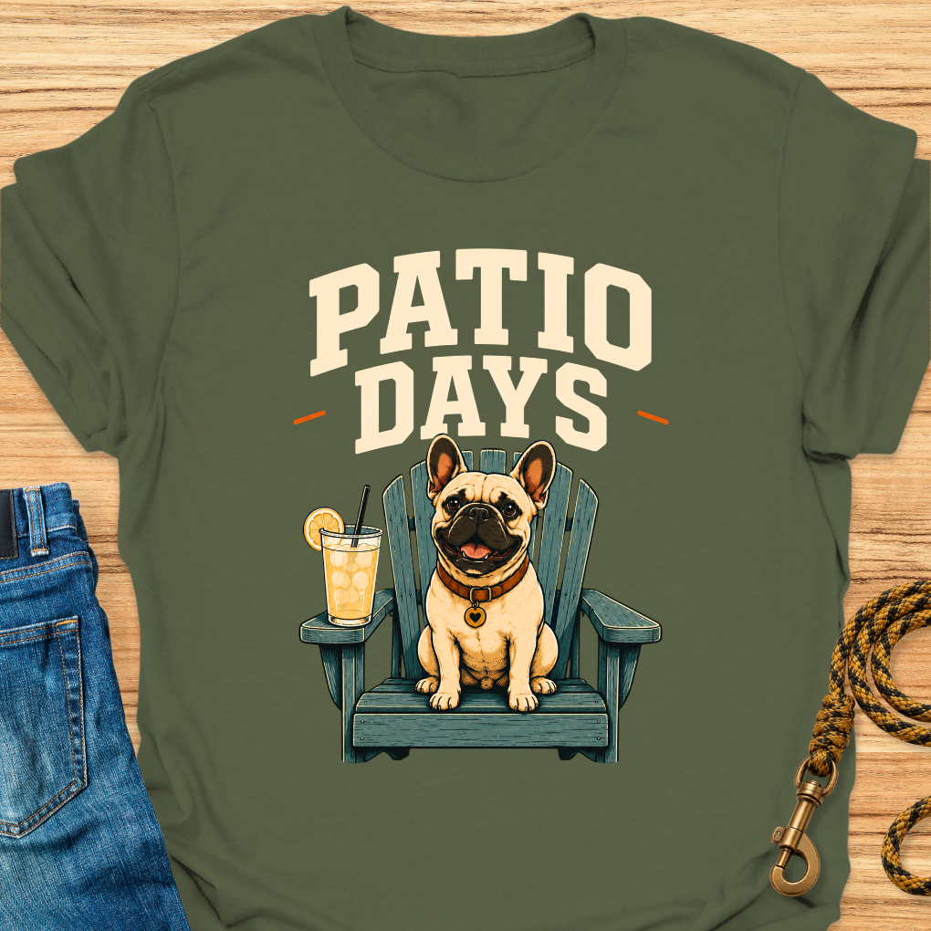 Frenchie patio days