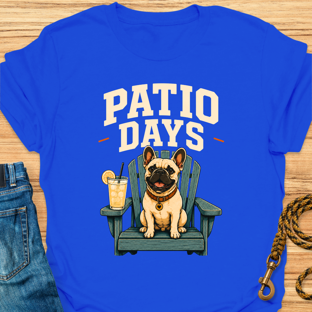 Frenchie patio days