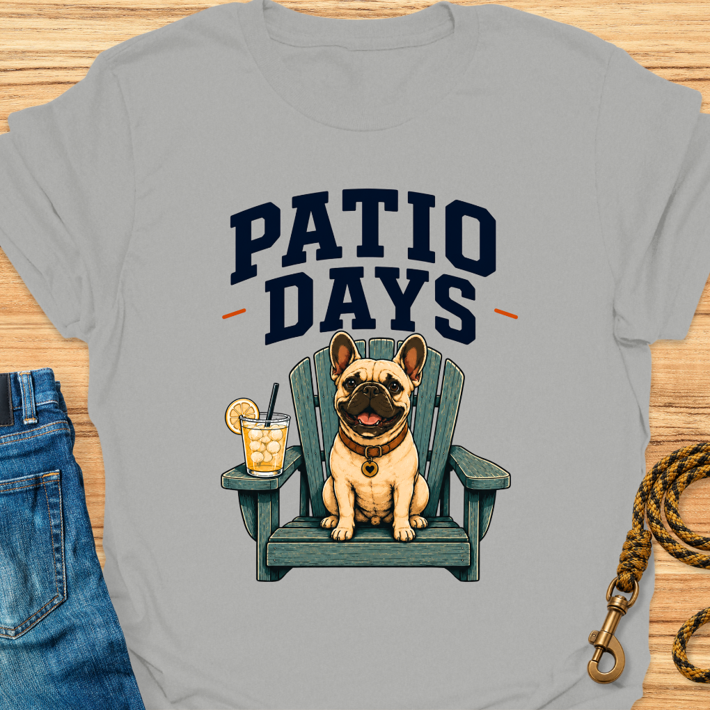 Frenchie patio days