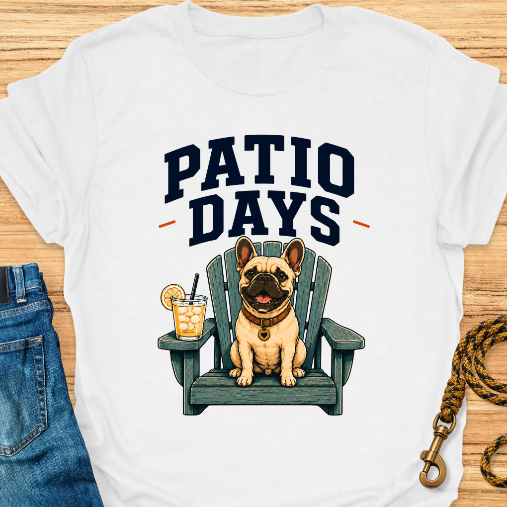 Frenchie patio days