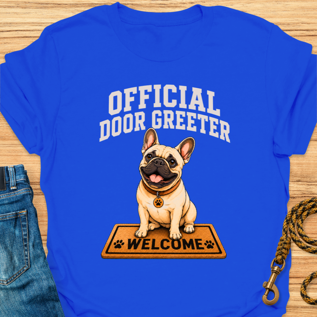 Frenchie door greeter