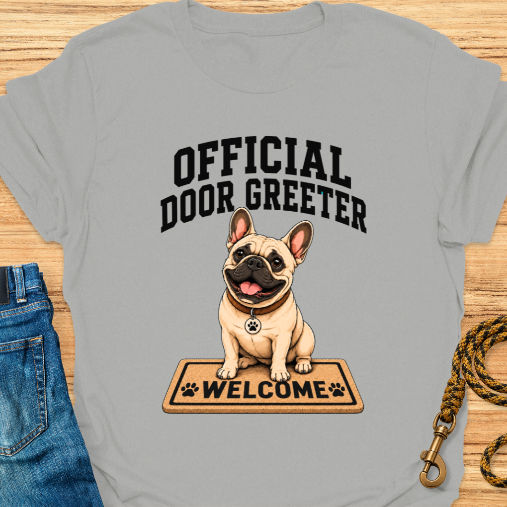 Frenchie door greeter