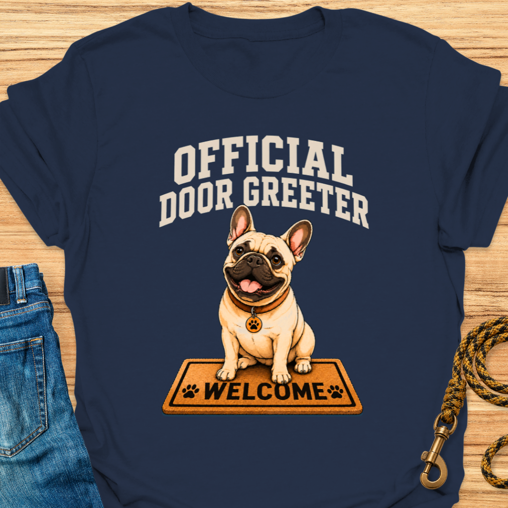 Frenchie door greeter