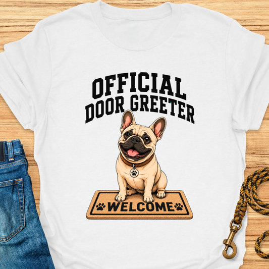Frenchie door greeter