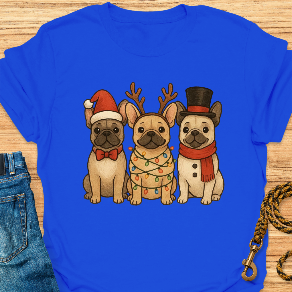 Three Christmas Frenchies