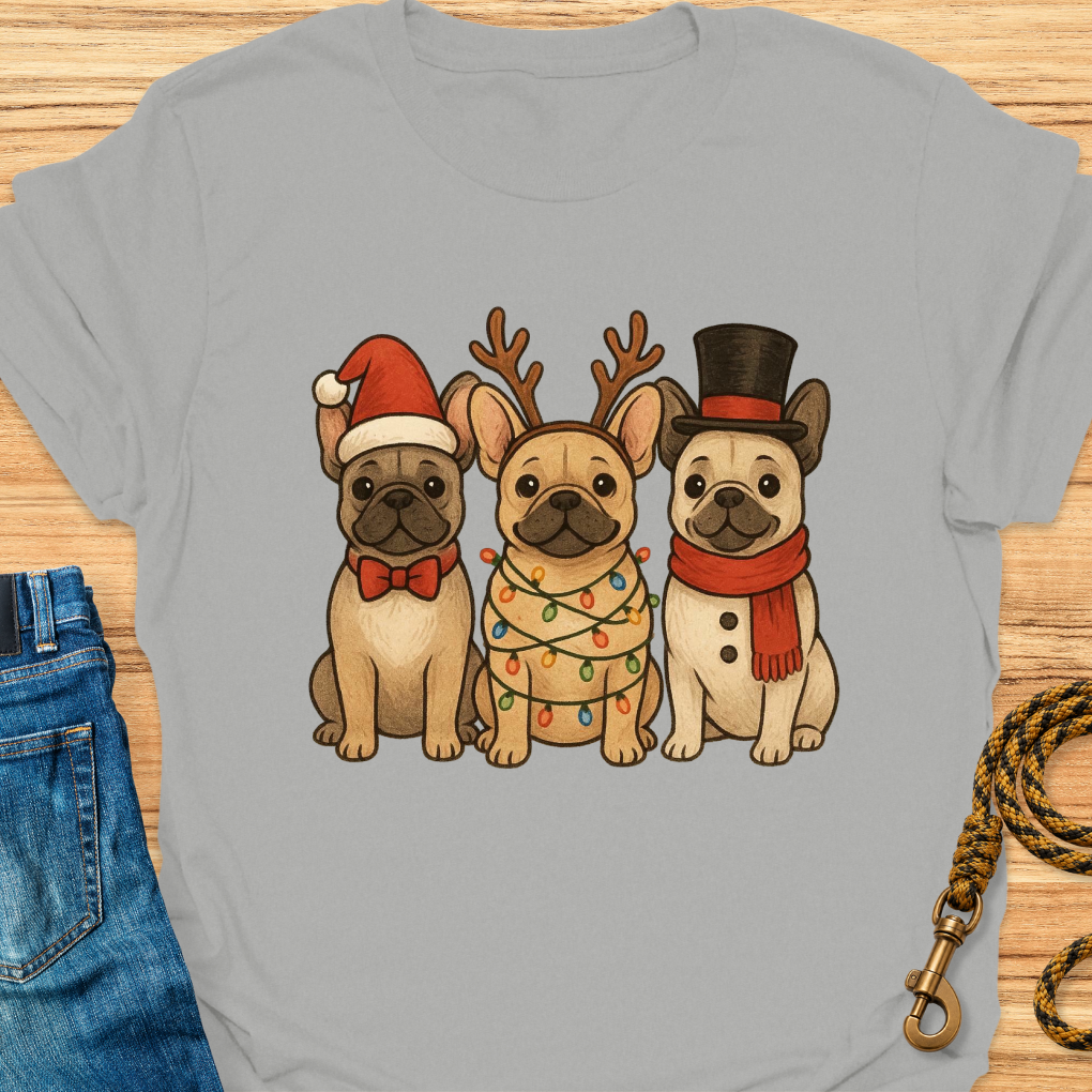 Three Christmas Frenchies