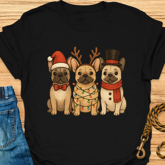 Three Christmas Frenchies