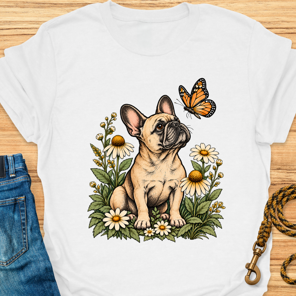 Frenchie and Butterfly