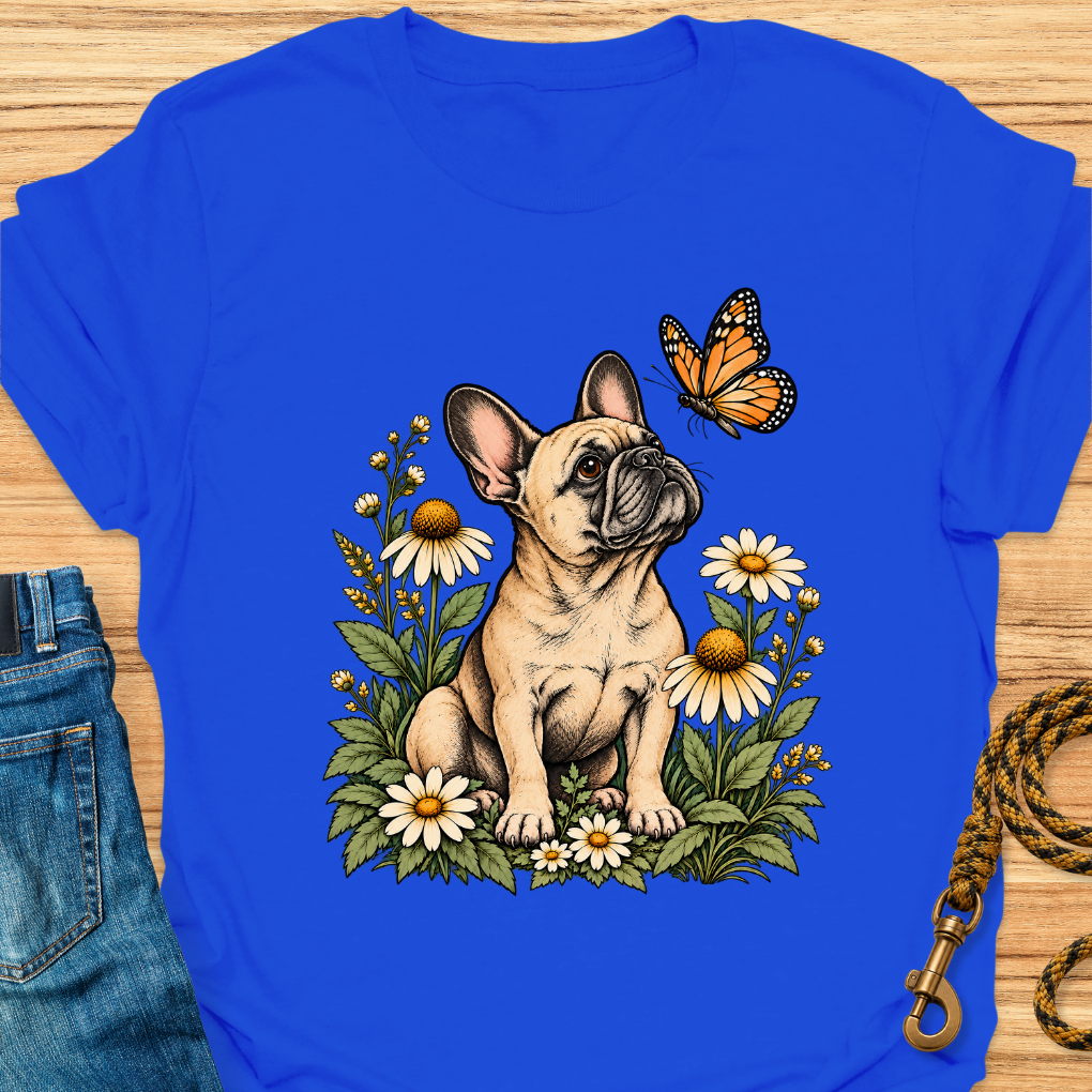 Frenchie and Butterfly