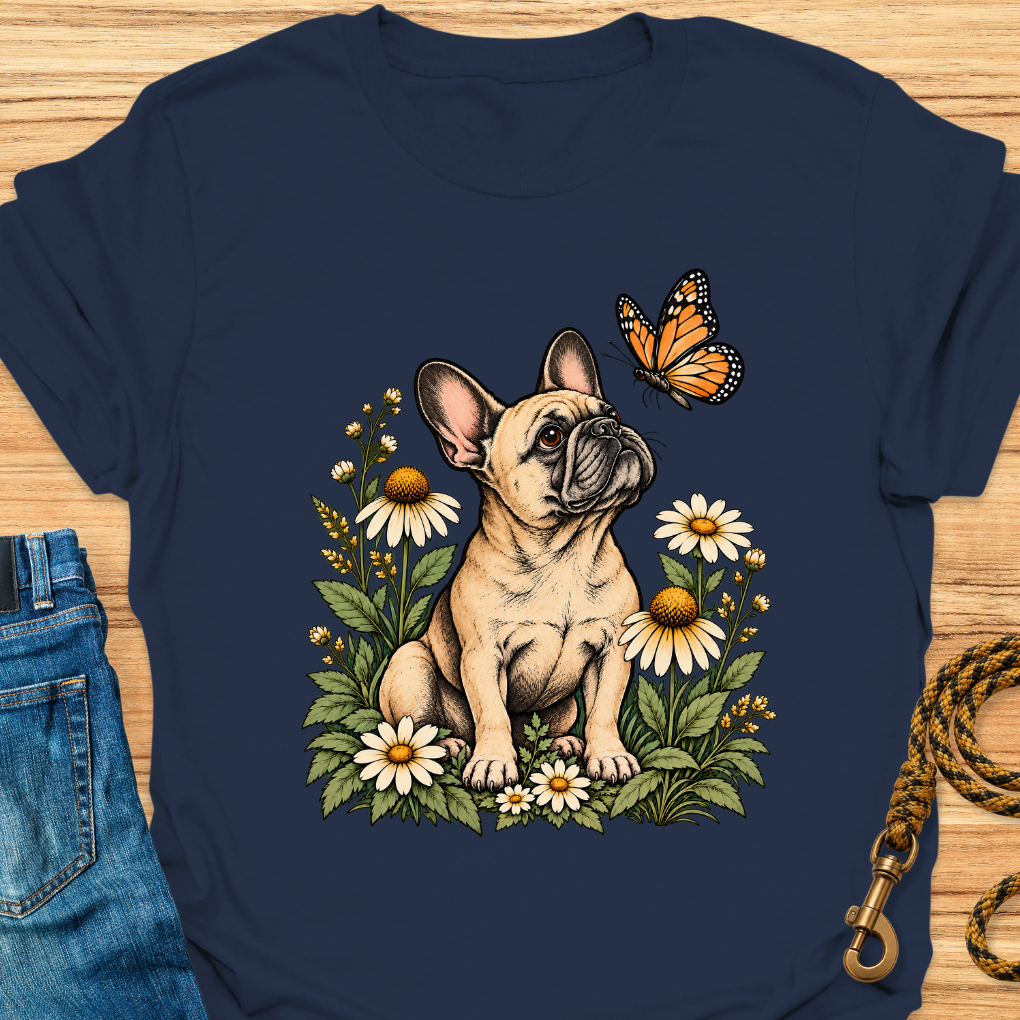 Frenchie and Butterfly