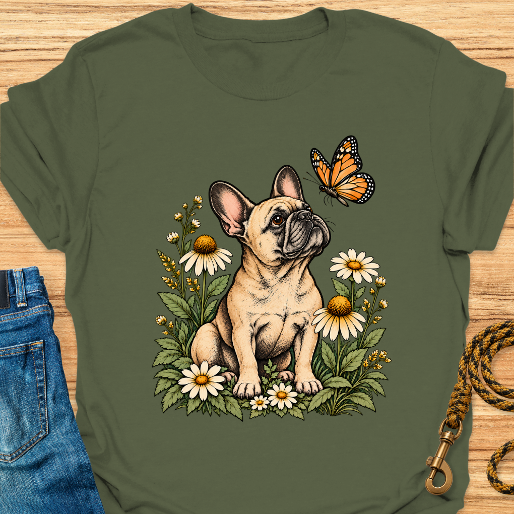 Frenchie and Butterfly