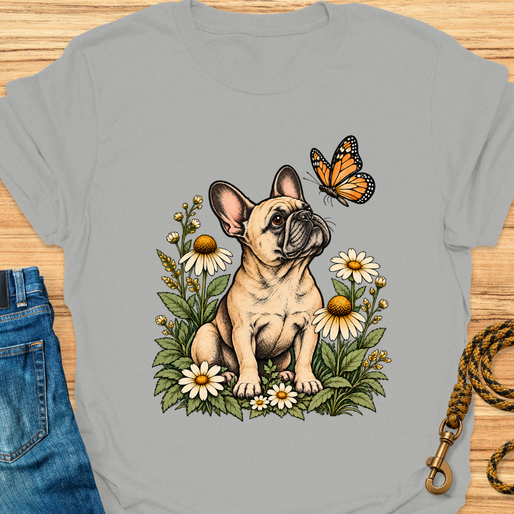 Frenchie and Butterfly