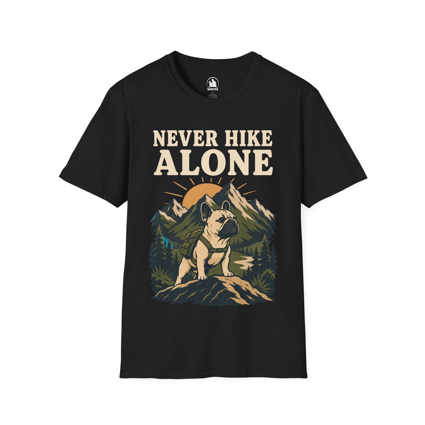 Frenchie never hike alone