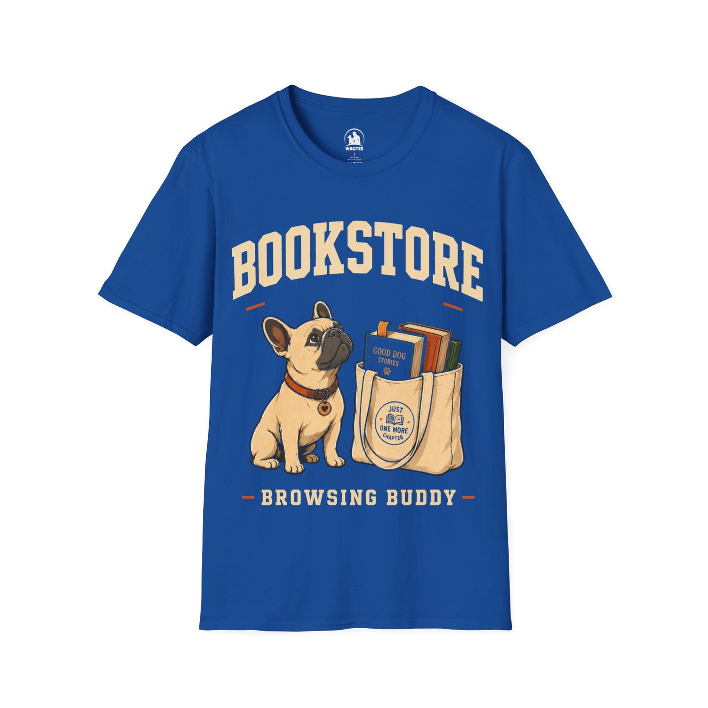 Frenchie bookstore buddy