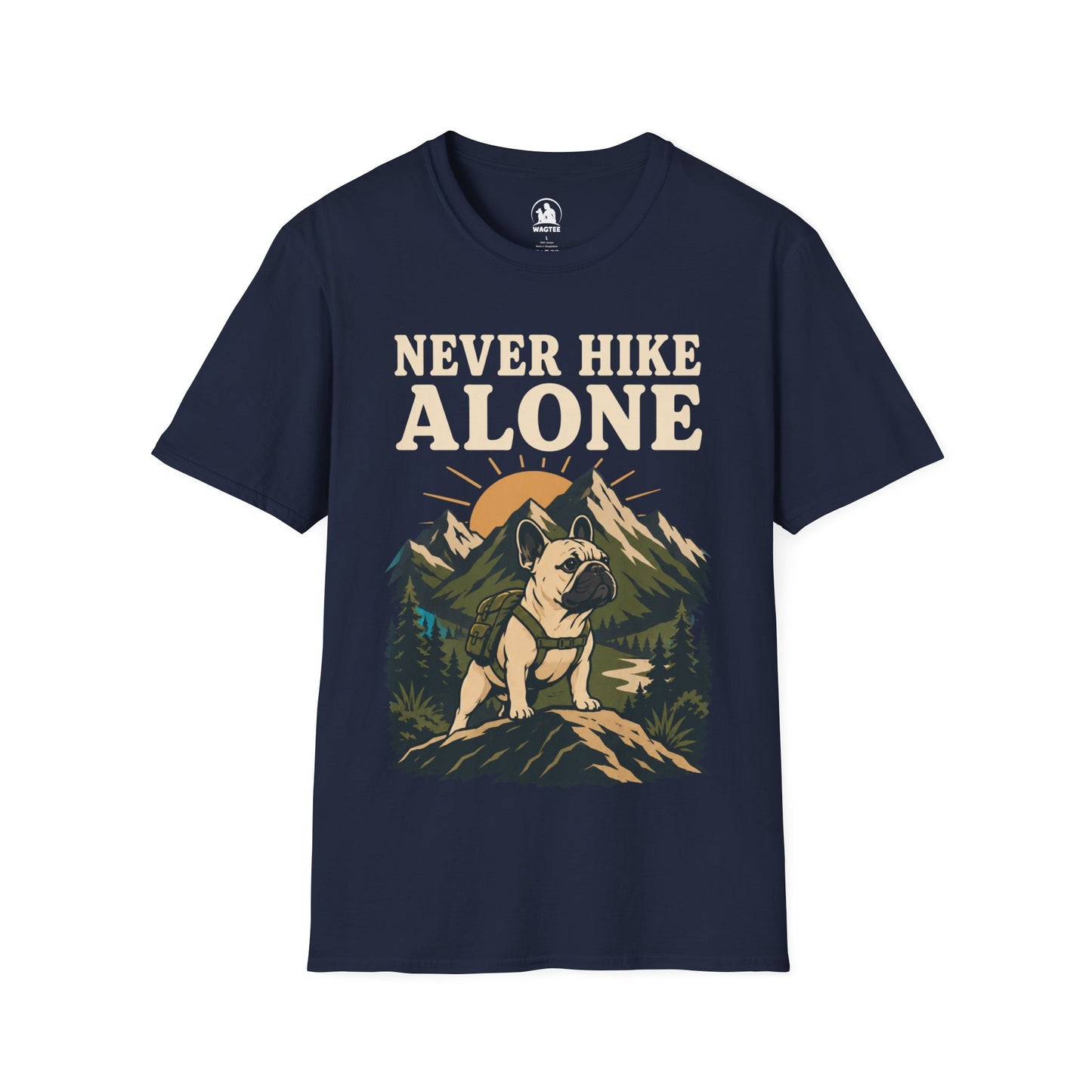 Frenchie never hike alone