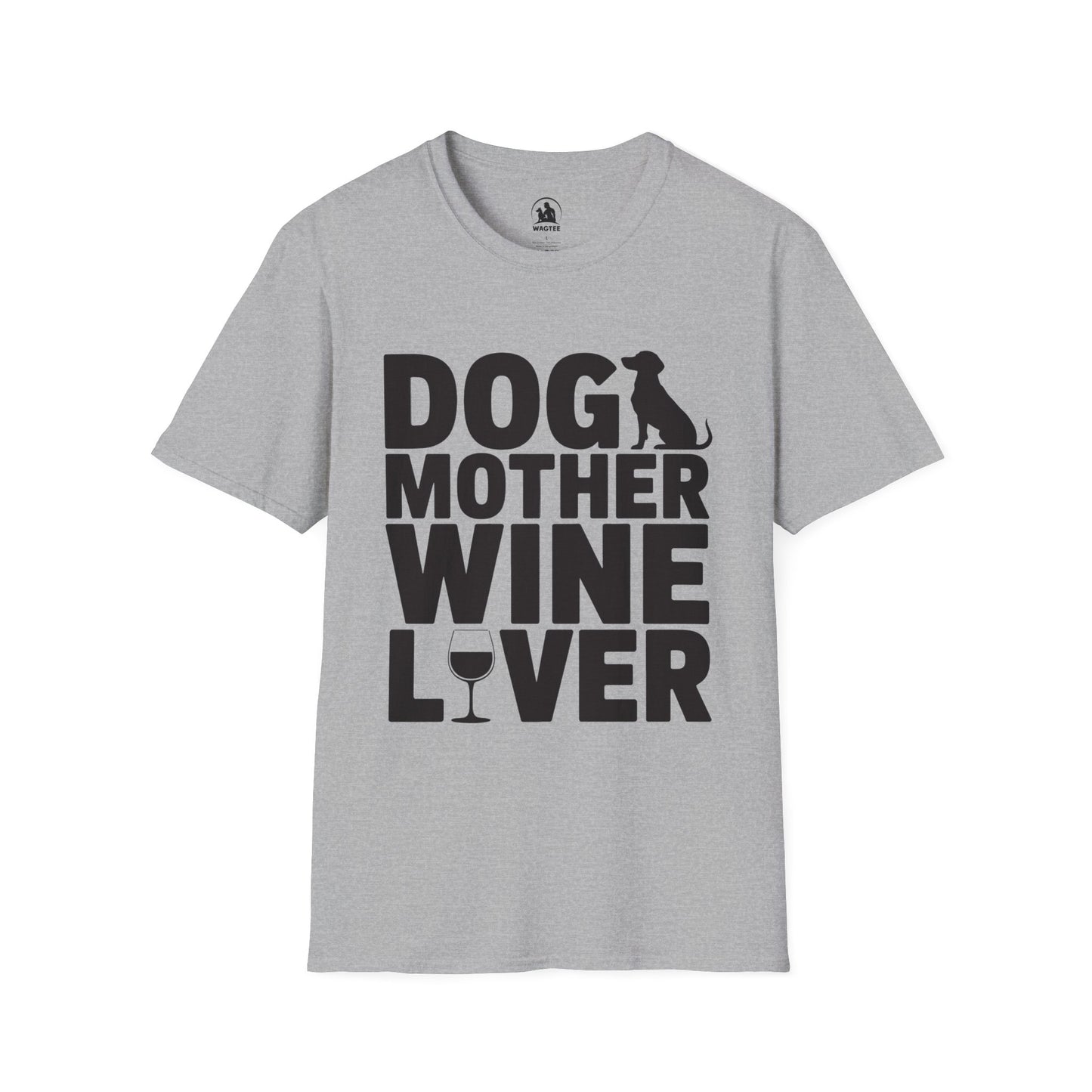 Dog mother wine lover