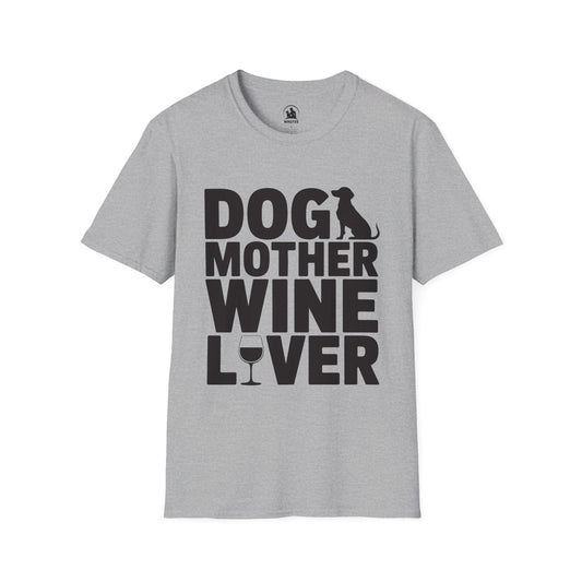 Dog mother wine lover