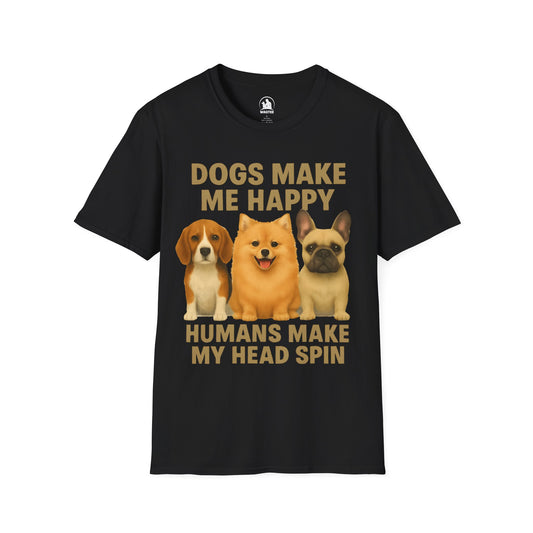 Dogs make me happy