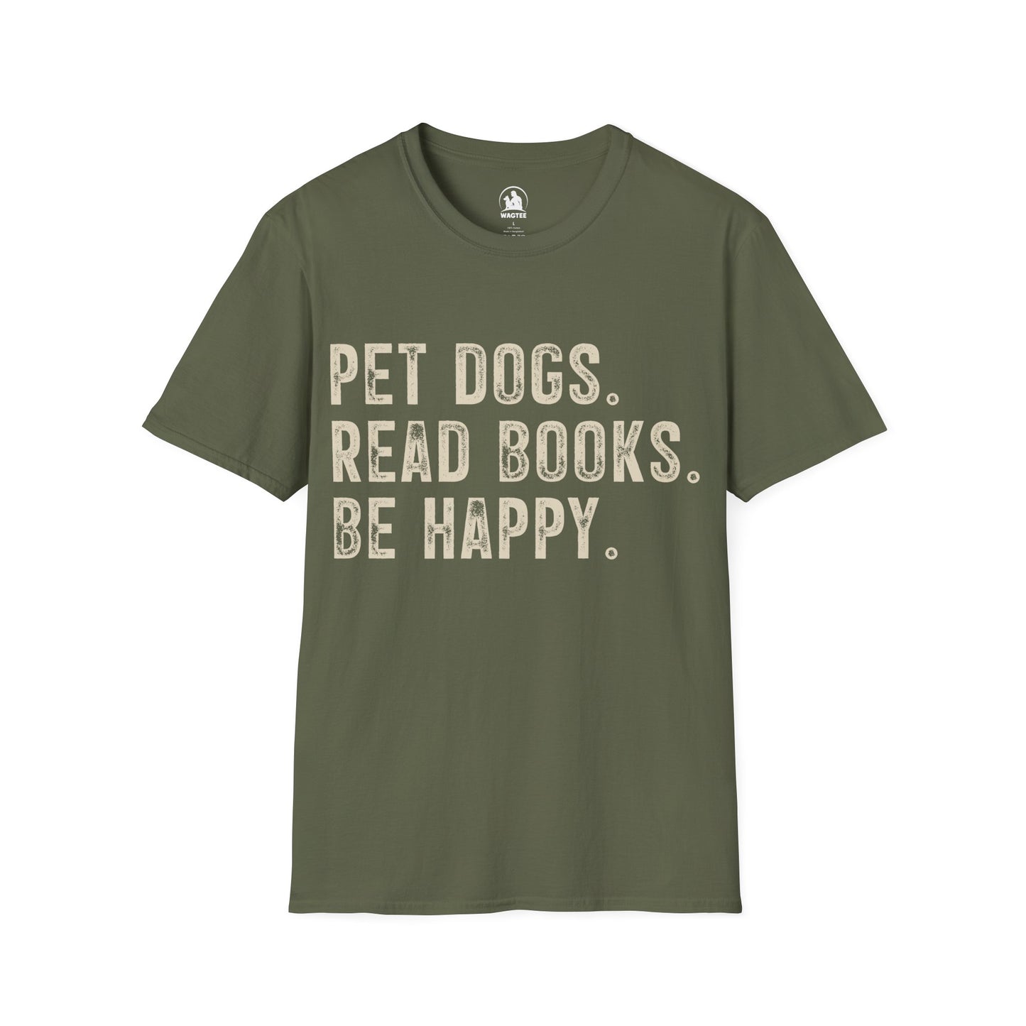 Pet dogs read books be happy