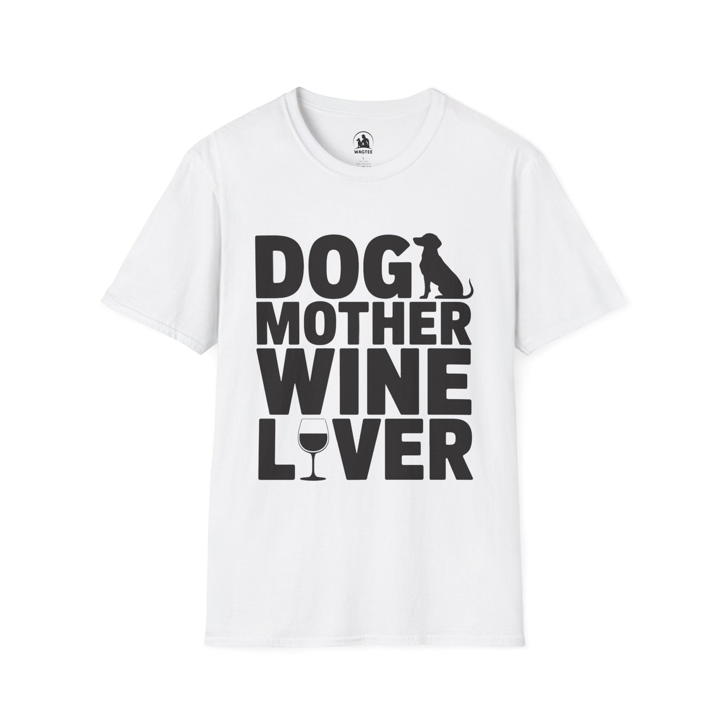 Dog mother wine lover