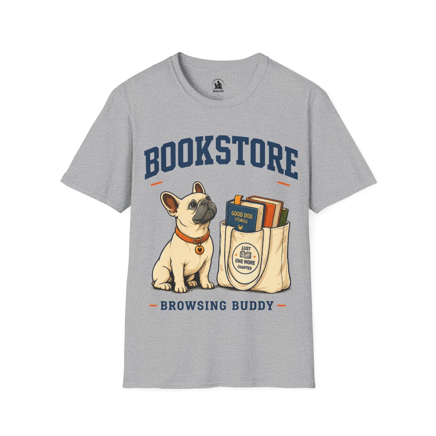 Frenchie bookstore buddy