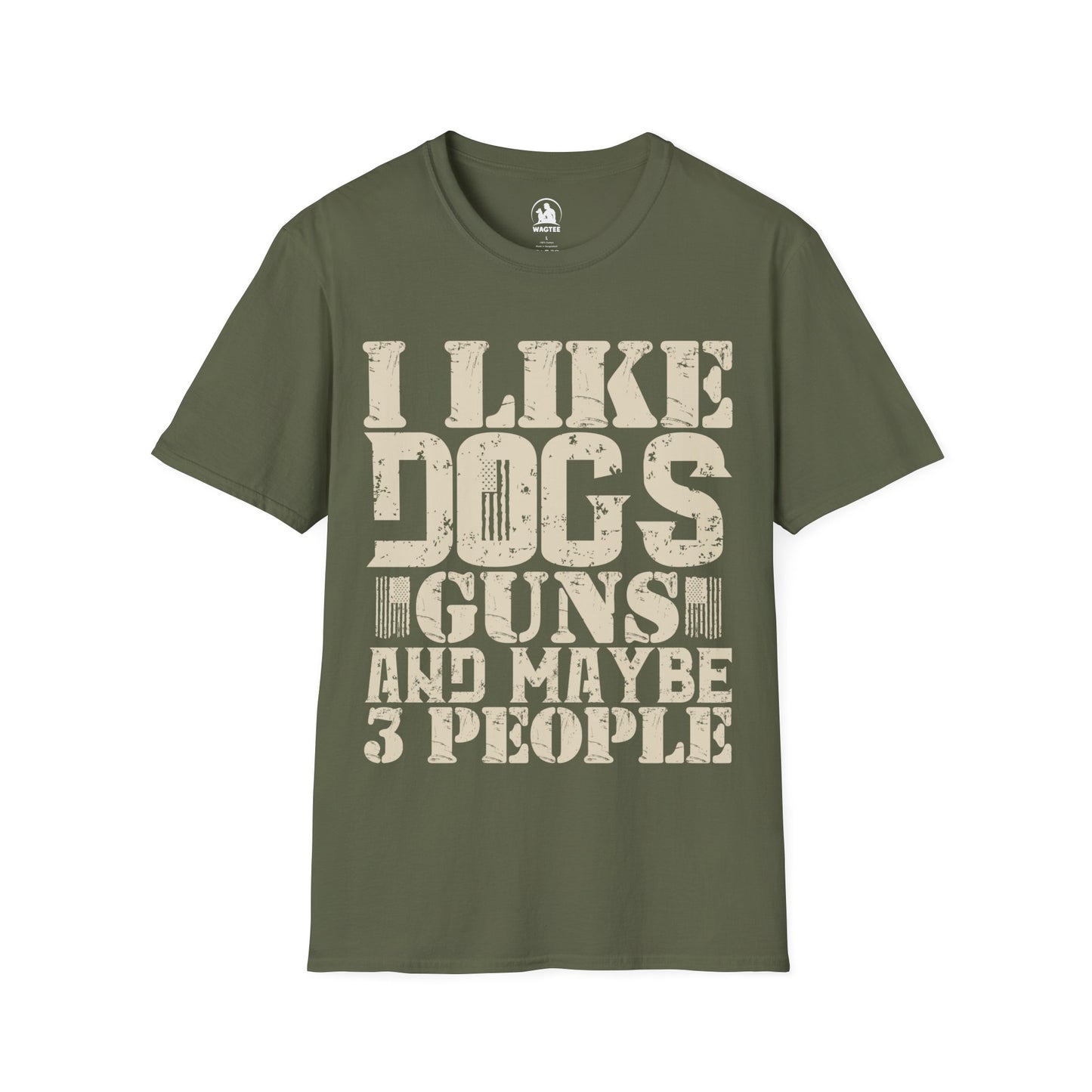 I like dogs guns and maybe 3 people