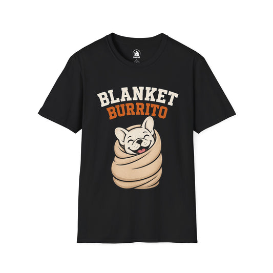 Frenchie blanket burrito