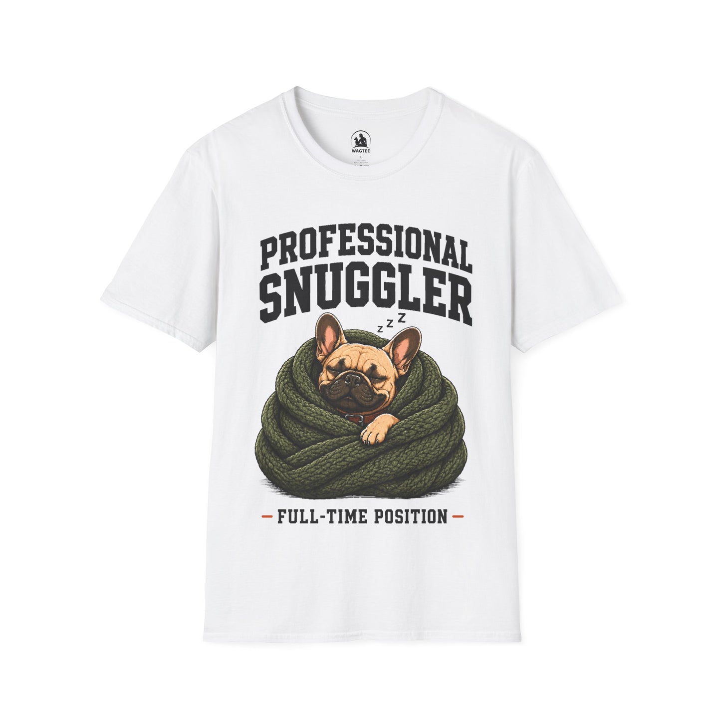 Frenchie professional snuggler
